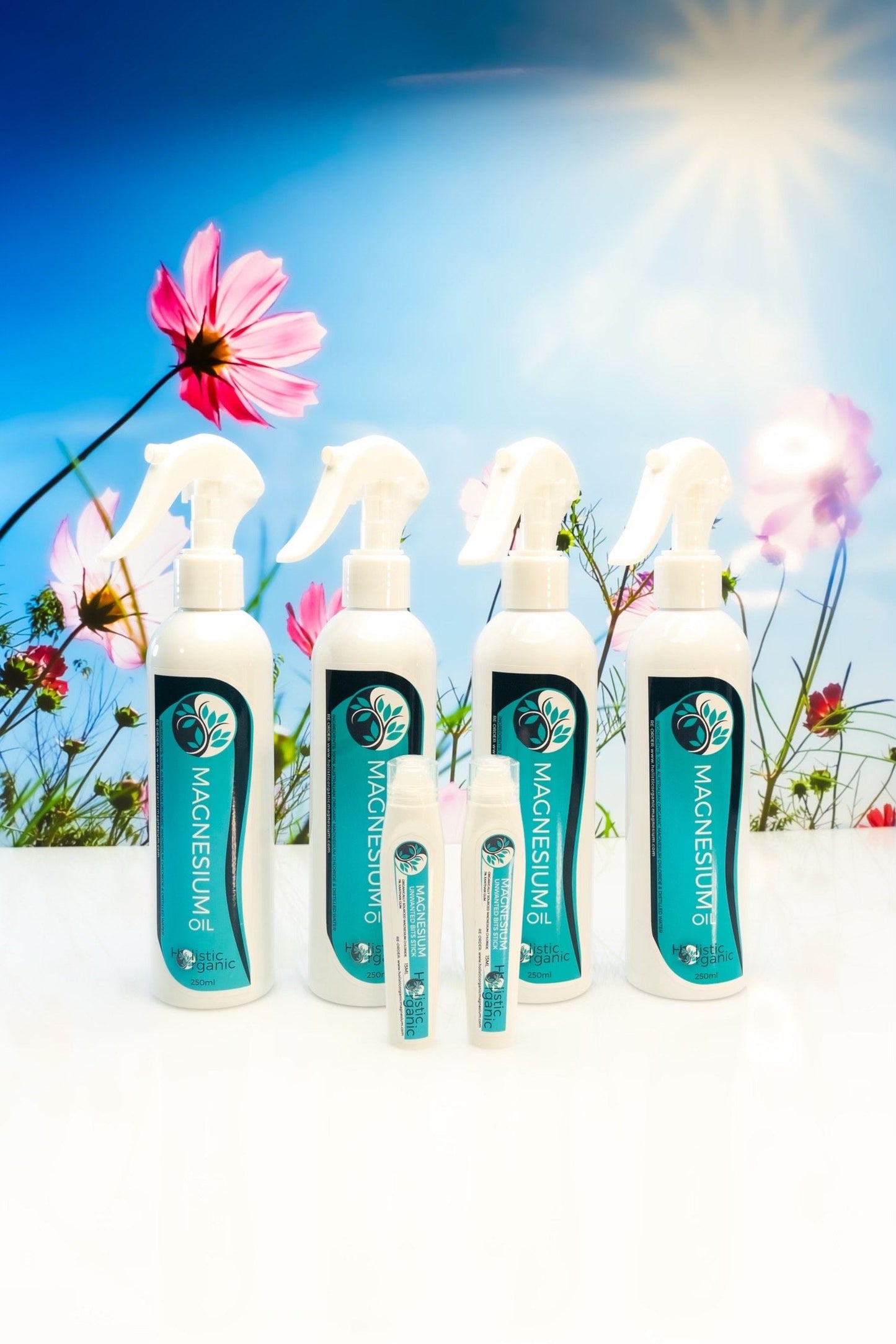 4x Magnesium Oil Spray & 2x Unwanted bits sticks