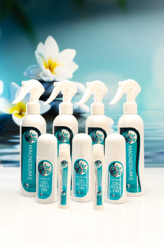 4x Magnesium Oil Spray 250ml + 2x Unwanted Bits Stick 15ml + 3x Magnesium Gel Roll-On 90ml