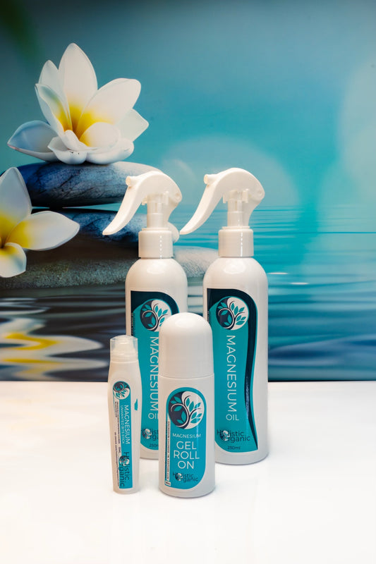 2 x Magnesium Oil Spray 250ml + 1 x Unwanted Bits Stick 15ml + 1 x Magnesium Gel Roll-On 90ml